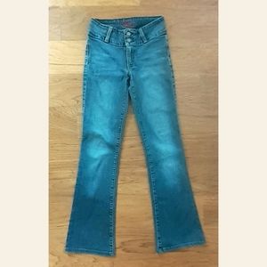 Blue Cult Boho Chic Vintage Flare Jeans Denim Retro Size 24